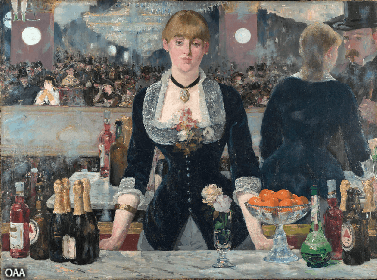 Bar at the Foles Bergere_Manet GIF with OAA