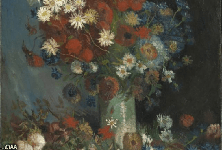 Still Life with Meadow Flowers and Roses_Van Gogh GIF OAA